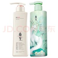 阿道夫 洗发套装 滋润修护洗发水248ml+茶麸护发素350ml