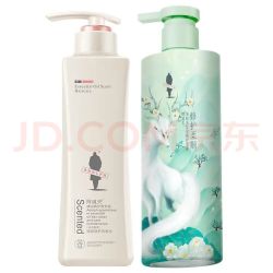 阿道夫 洗发套装 滋润修护洗发水248ml+茶麸护发素350ml
