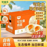 饮食乐 无抗富硒可生食鸡蛋 大码 40枚 生鲜蛋