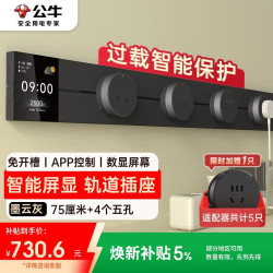 公牛 GN-GB3Z 轨道插座 大师屏显款