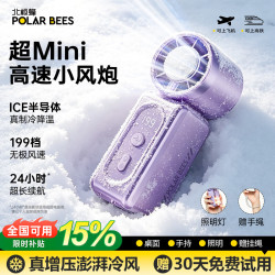 PolarBees北极蜂 2026新款手持小风扇半导体制冷随身迷你风扇便携小型充电超长续航暴力户外学生降温神器