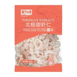 美加佳 北极甜虾仁净重300g 无冰