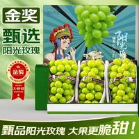 东鲜丰 四川阳光玫瑰葡萄青提晴王香印水果现摘现发 净重4斤