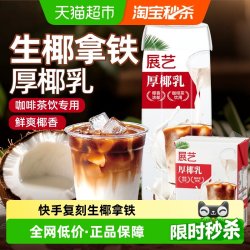 展艺 厚椰乳植物蛋白饮料椰汁椰浆自制生椰拿铁冲饮
