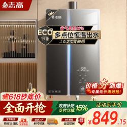 志高 燃气热水器 16升 恒温 ECO节能 变频风机 低水压启动
