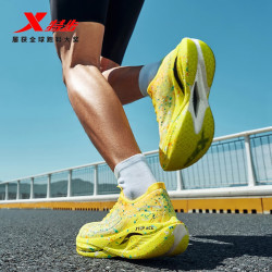 特步 160X3.5pro新一代竞速跑鞋 荧光正黄/澈青蓝黄金蟒