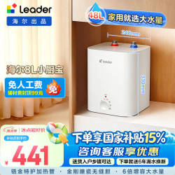 海尔 热水器小厨宝即热式电热水器厨房家用储水式厨宝2500W速热小尺寸一级能效节能长效保温上门安装 8L 2200W