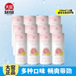 大窑 益生元果汁汽水 330ml×12罐