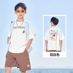 匡威 凉感透气 儿童短袖T恤