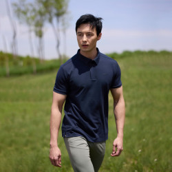 AIGLE 帝国深蓝 AW602 M 速干吸湿COOLMAX户外T恤