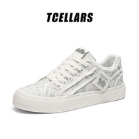 Tcellars 京东直采 全新正品 帆布鞋新款低帮厚底透气板鞋