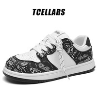 Tcellars 京东直采 2026新款低帮运动休闲鞋 熊猫黑
