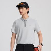 探拓 晚八点真五折！ T恤短袖男透气户外运动冰丝凉感polo衫T 【男款】玛瑙灰