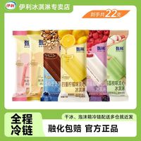 伊利 甄稀四重柠檬蓝莓黑巧桑葚莓莓乌龙茉莉冰淇淋 22支