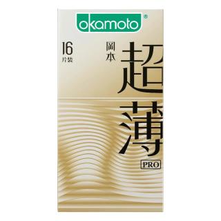 冈本 避孕套 超薄超润无感 &16片 男女用安全套 &套成人情趣计生用品 