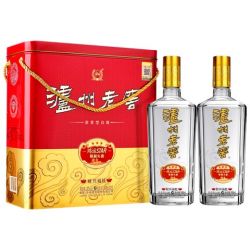 泸州老窖 52%vol浓香型白酒 500ml*2瓶 礼盒装