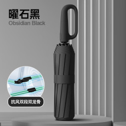 三栖虎 德国品质环扣全自动雨伞大号男士高端伞