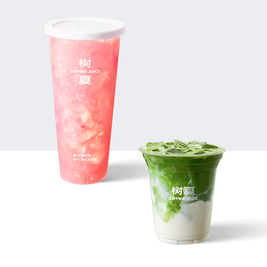 树夏 水漾蜜桃+米乳抹茶