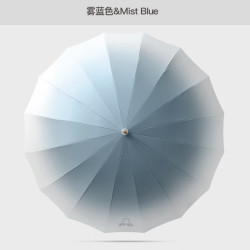 三栖虎 德国品质半自动长柄伞小清新韩系渐变色
