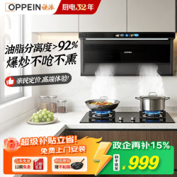 WZGL 抽吸油烟机家用上门安装小户型顶侧大吸力一级能效政企补贴CXW-300-OPP-YD203