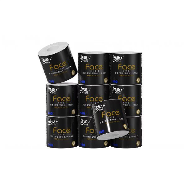 洁柔 黑Face系列 有芯卷纸 140克*10卷