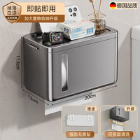 三栖虎 德国品质卫生间纸巾盒免打孔轻奢置物架