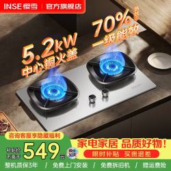 樱雪 燃气灶天然气 煤气炉灶双灶70%热效率5.2kW猛火灶台