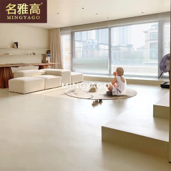 名雅高 微水泥瓷砖大板奶油风750x1500日式地板砖客厅佛山柔光半哑地800*800mm
