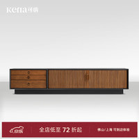 可纳 KNYS-20-DSG108 电视柜 2.4米 北美黄杨木 雅舍黑