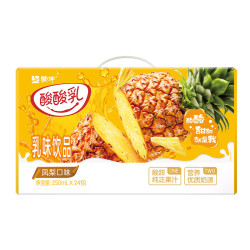 蒙牛 酸酸乳凤梨味乳味饮料 250ml*24盒