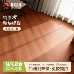 花木匠 欧派木地板E1无醛抗菌环保金刚耐磨强化复合木地板地热地暖木地板