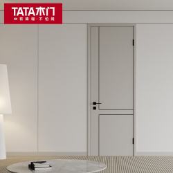 TATA木门 TATA 木门 JD201 卧室门 2200mm高 900mm宽 免漆纯色单开门