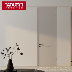 TATA木门 卧室门室内门木门书房门免漆门JD001三胺花色 单开门 秒杀
