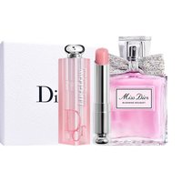 Dior 礼盒香水变色润唇膏口红花漾甜心小姐淡香水