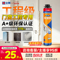 立邦 发泡胶密封胶填缝剂强力固化聚氨酯门窗空调填充降噪900g