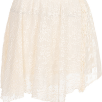 ZARA 蕾丝网纱拼接半身裙