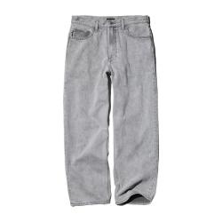优衣库 475551 宽松直筒水洗牛仔裤 浅灰色 40/185/100B