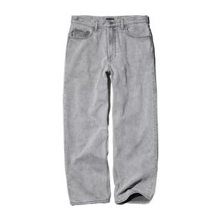 优衣库 475551 宽松直筒水洗牛仔裤 浅灰色 40/185/100B