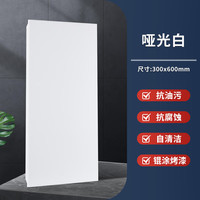 誉满家 铝扣板集成吊顶 300*600厨房阳台室内防火防潮天花板材料 0.6哑光白（双面烤漆-215克）