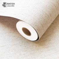 墨斗鱼 墙纸自粘墙贴纸0.6*5m卧室墙面装饰客厅翻新壁纸亚麻纹墙纸