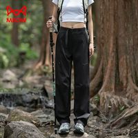 猫人 女士登山徒步加绒工装裤