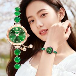 BEGEEL 真玉髓镶嵌简约百搭石英表女士高级感品牌手表送女友推荐