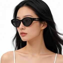 GUCCI 新款墨镜女时尚猫眼大框遮阳太阳眼镜防晒GG2105SA