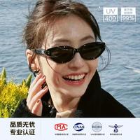 贝尔莎 2025款复古猫眼墨镜女士防紫外线高级感显脸小GM太阳镜防晒