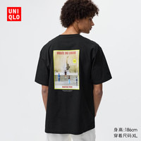 优衣库 卢浮宫博物馆UT/短袖T恤男装女装印花484760 09 黑色 XS