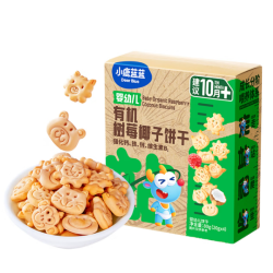 小鹿蓝蓝 婴幼儿有机饼干 树莓椰子味 1盒 80g