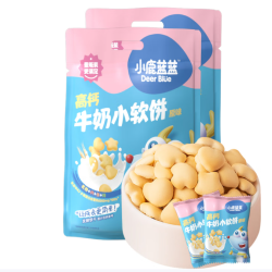 小鹿蓝蓝 高钙牛奶小软饼 66包高钙小软饼