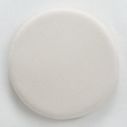 彩织美 长毛绒09 圆形懒人坐垫 直径30cm 厚度4.5cm 白色