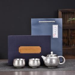 灵沐 户外旅行茶具套装一壶俩杯