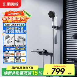 东鹏 IMAX丝雨悦享版 淋浴花洒套装 全铜磁吸分体式